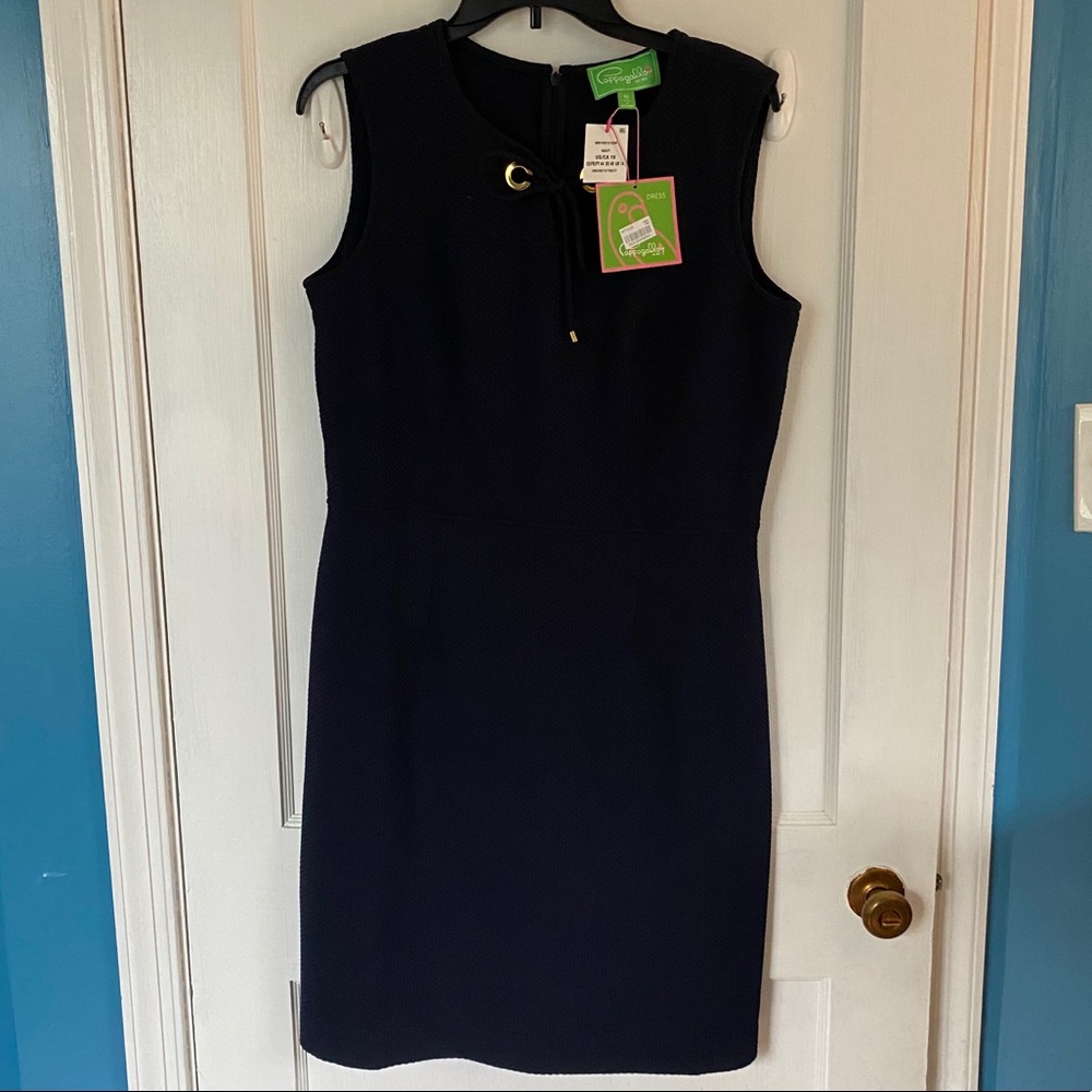 Navy women’s sleeveless dress